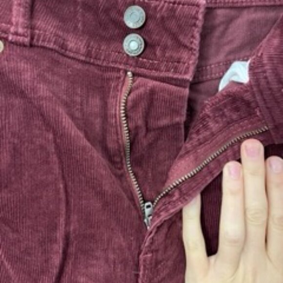 High Rise Corduroy Stride Wide-Leg Pants - Picture 4 of 6